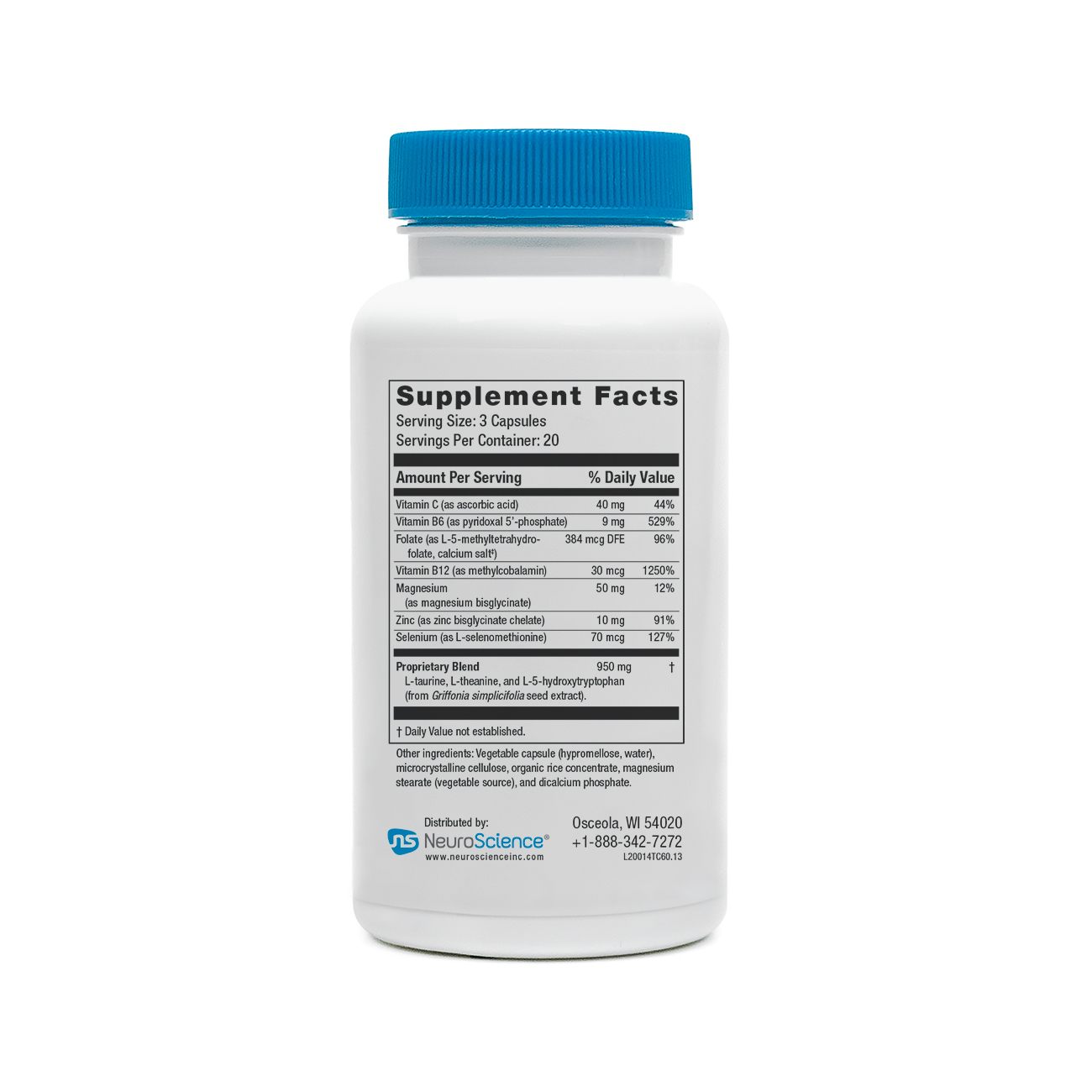 Travacor supports calm mood and restful sleep with 5-HTP, L-theanine, and taurine for healthy neurotransmitter balance.